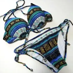 エスニック ストライプ柄 ビキニ L