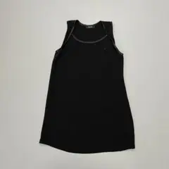 バッカ レディース ミニワンピース ノースリーブ 日本製 ブラック S