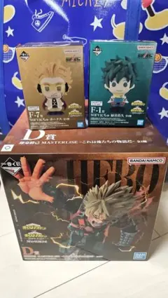 新品 ヒロアカ　一番くじ　紡がれる想い　D賞爆豪 F賞 ホークス 綠谷出久