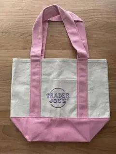 Trader Joe's エコバッグ ミニトート パステルピンクのサムネイル