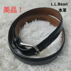 【美品】L.L.Bean 本革ベルト ブラック 38　Made in USA