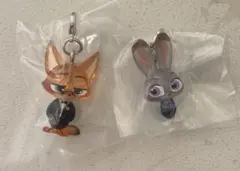 ズートピア2 めじるしアクセサリー　ニック・ワイルドB ジュディ・ポップスA