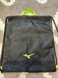 mkさま専用　　Mizuno ナップザック ブラック×ライム ランドリーバックのサムネイル