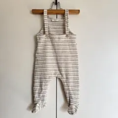 1 + in the family ニットストライプロンパース 12m