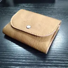 コンパクトウォレット　財布　本革　レザー　ハンドメイド