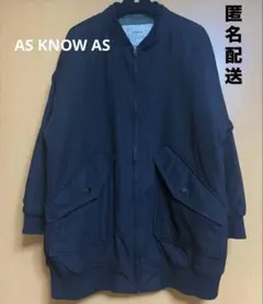 【12/16までお値下げ価格】AS KNOW AS オーバーサイズ ブルゾン 黒