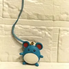 ポケモン　ぺたんこマスコット　マリル ストラップ キーホルダー フィギュア