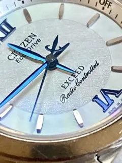 CITIZEN EXCEED エコドライブ　電波ソーラー　腕時計