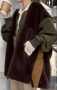 2025年最新】etsinta/エシンタ ファー切替ジャケットの人気