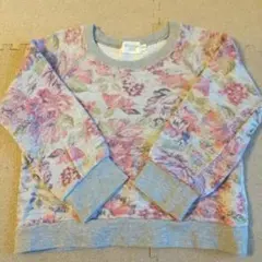 110cm ROSEBUD 花柄トレーナー