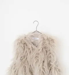 veritecoeur ノースリーブベスト　ファー ジレベージュ　新品