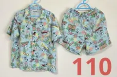 【美品】BREEZE ブリーズ　スヌーピー　アロハシャツ　パンツ　110㎝