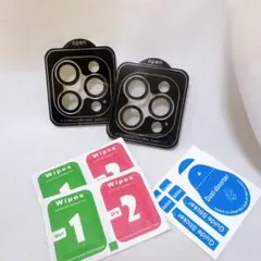 iPhone16Pro iPhone16ProMax ブラック カメラレンズ保護