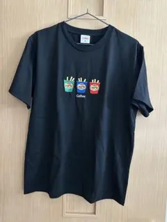 カルビーCalbee　じゃがりこ　Tシャツ　刺繍　刺しゅう　黒　Mサイズのサムネイル