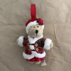 サンタさんの起き上がりこぼし「roly-poly toy」に扮したベアちゃん