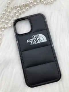 THENORTHFACEiPhone15用ケースブラックダウンジャケット風wry