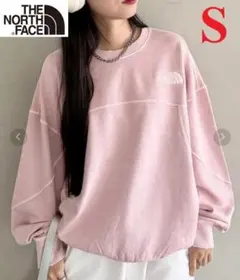 ノースフェイス スウェット トレーナー 長袖 刺繍ロゴ ピンク S K638S