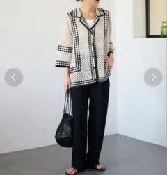 JOURNAL STANDARD relumeクロシェラインシャツカーディガンのサムネイル