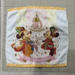 東京ディズニーリゾート ミッキー ミニー フェイスタオル ハンドタオル古着屋購入のサムネイル