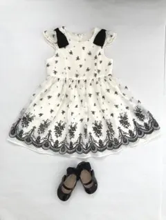 【anyFAM】2点セット　ワンピース　ドレス　110cm   シューズ16cm