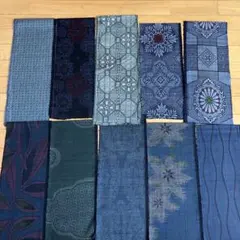 大島紬　ハギレ　まとめ売り-a88