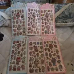 残り1セット　桃シリーズシール6枚セット