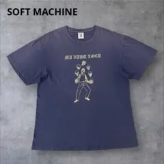 SOFT MACHINE 前面プリントTシャツ サンフェード ネイビー系 XLのサムネイル