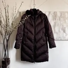 【超高級】SEARLE ダウンコート ハーフ丈 ブラウン