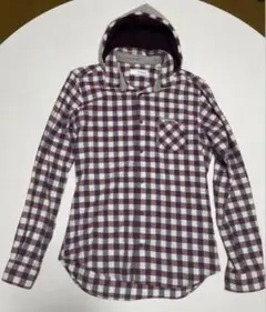 POGGIANTTI チェックシャツ フード付き美品イタリア製