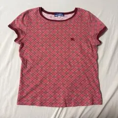 BURBERRY BLUE LABEL チェック 半袖tシャツ