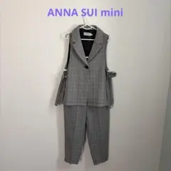 グレー チェック柄 ベスト&パンツ　セットアップ