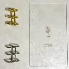 ✨りん様専用✨A6 アクリルレジンバインダー　リング付き　韓国　貯金