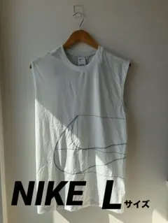 【美品】Nike ノースリーブタンクトップ L ホワイト