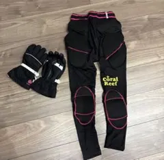 スノーボード　ヒップガード & グローブ セット