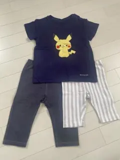 UNIQLO ピカチュウTシャツ・ボトムス 3点セット