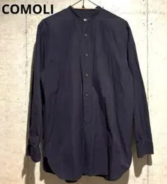COMOLI コモリ バンドカラーシャツ [ネイビー] サイズ2 - メルカリ
