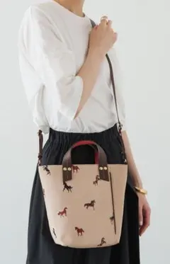 美品 ラシット russet 馬柄 バッグ ショルダーバッグ 馬