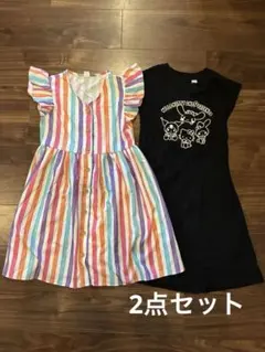 SHEIN H&M ワンピース 140cm サンリオ　クロミ　シナモロールのサムネイル