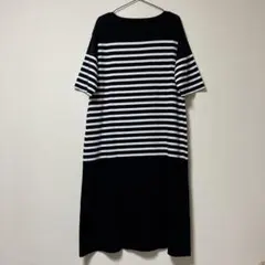 未使用！SM2rhythm コットン　ゆったりボーダーワンピース