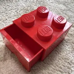 LEGOブロック型収納ボックス 赤