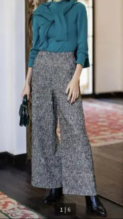 未使用✨DoCLASSE ワイドパンツ rienda ロングジレ付き