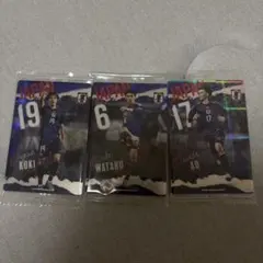 サッカー日本代表 カード 3枚セット 田中碧 遠藤航 小川航基