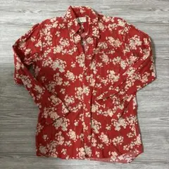 花柄Lシャツ