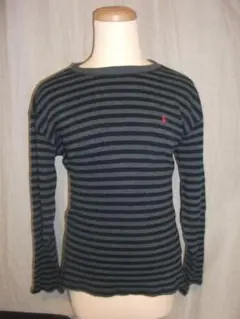 polo サーマル　ストライプトップス