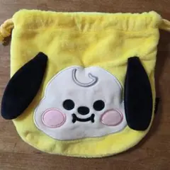 BT21 チミー　巾着　イエロー