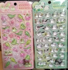 2点　ラメ入りドロップシール