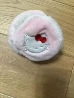 サンリオ ハローキティ 耳あて 白×ピンク