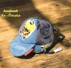 デニムリメイク キャップポーチ C-9