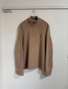 00s Polo Ralph Lauren ハーフジップ コットンニット M