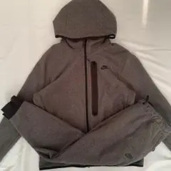 NIKE テックフリース スウッシュ SWOOSH グレー 上下M NIKE テックフリース スウッシュ SWOOSH グレー 上下M